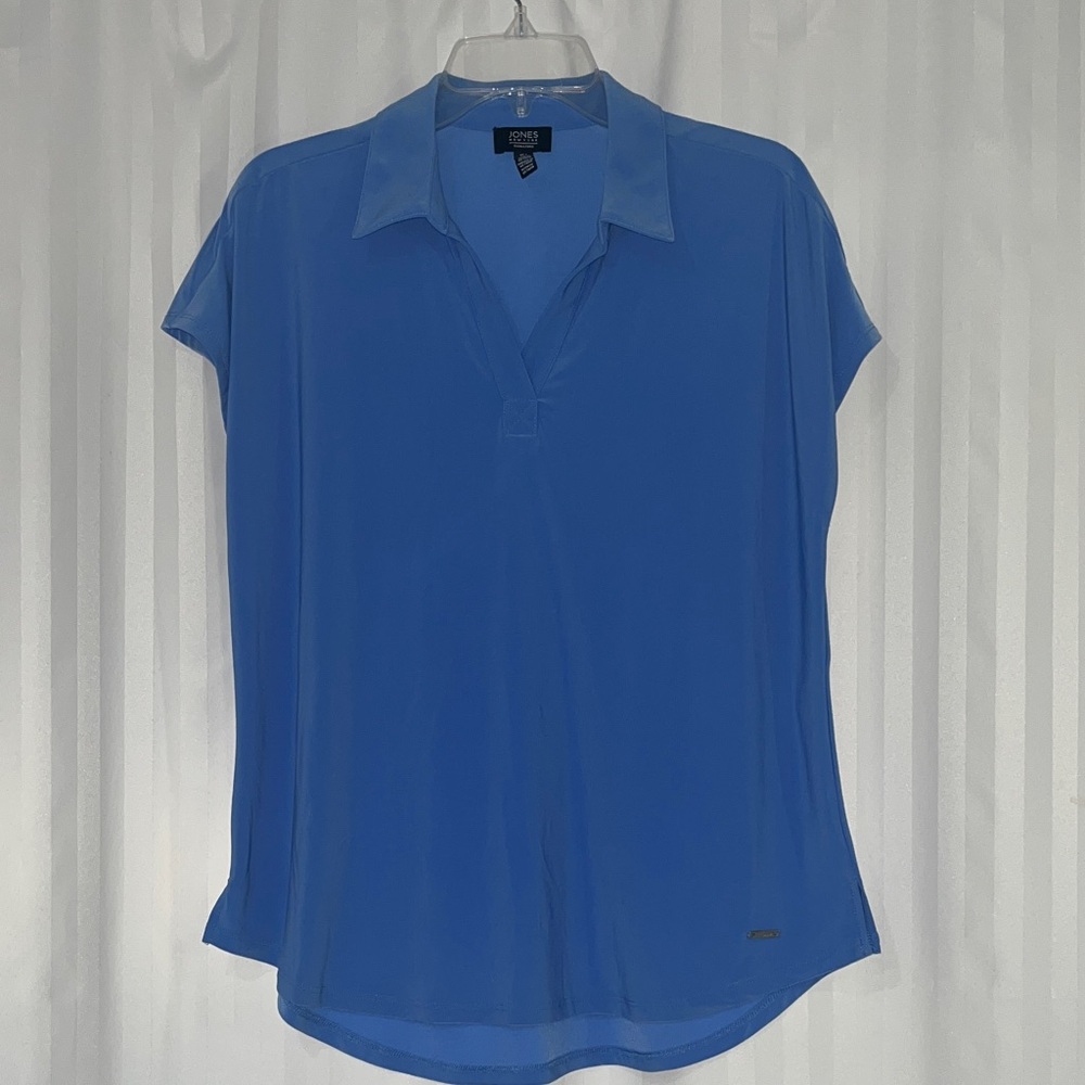 Jones New York Signature Women’s Periwinkle Blue Blouse